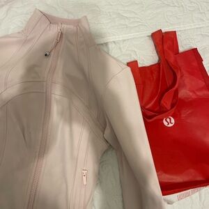 Lululemon Light Pink Nulu Cropped Define Jacket